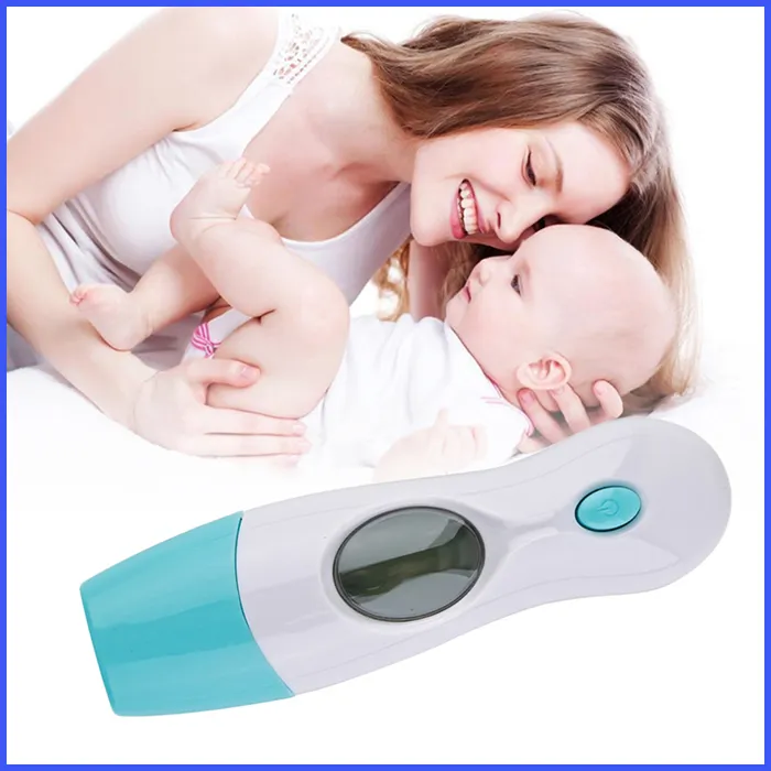 Termômetro de ouvido digital, termômetro de testa, termômetro infravermelho 8 em 1